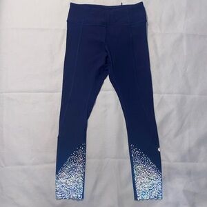 Lululemon Navy Blue High Waisted Legging 28” Size 4